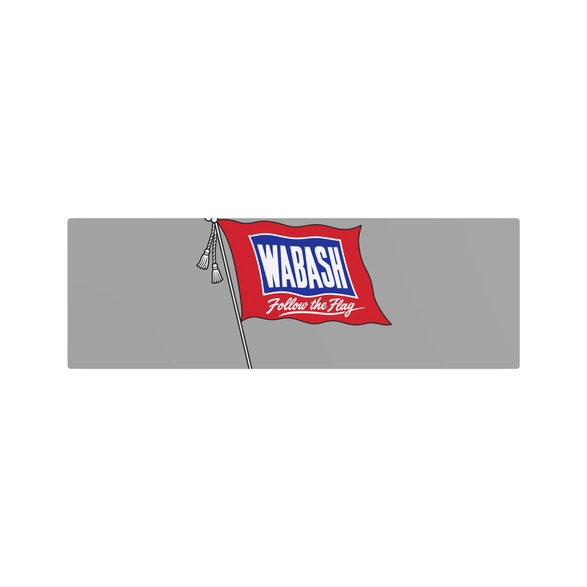 Wabash Railroad Metal Sign