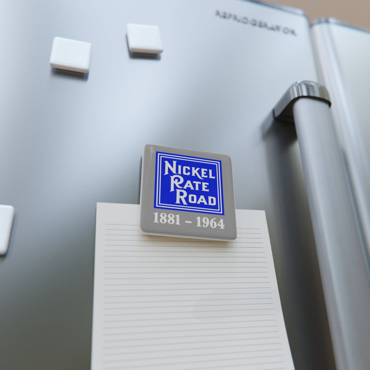 New York, Chicago and St. Louis Railroad Square Porcelain Fridge Magnet