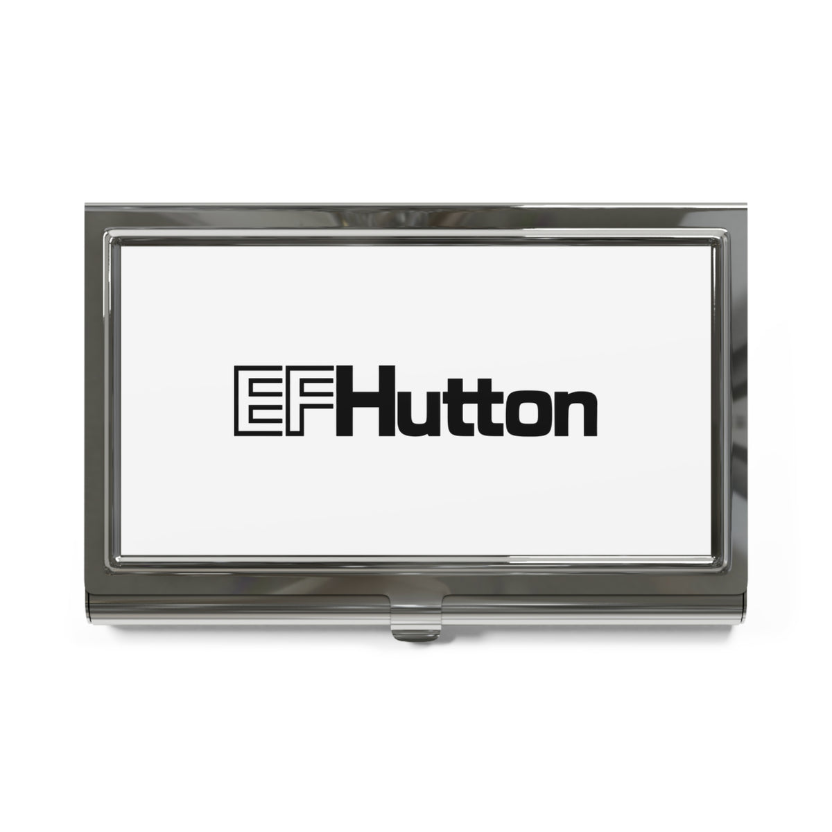 E. F. Hutton Metal Business Card Holder