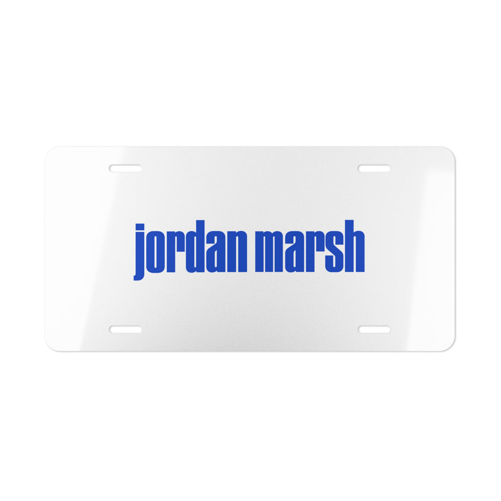 Jordan Marsh Vanity License Plate