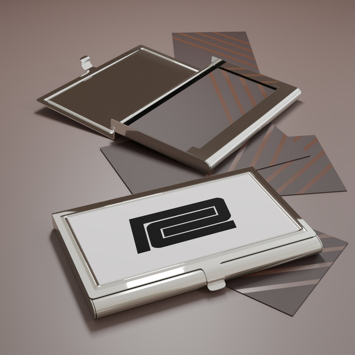 Penn Central Transportation Metal Business Card Holder