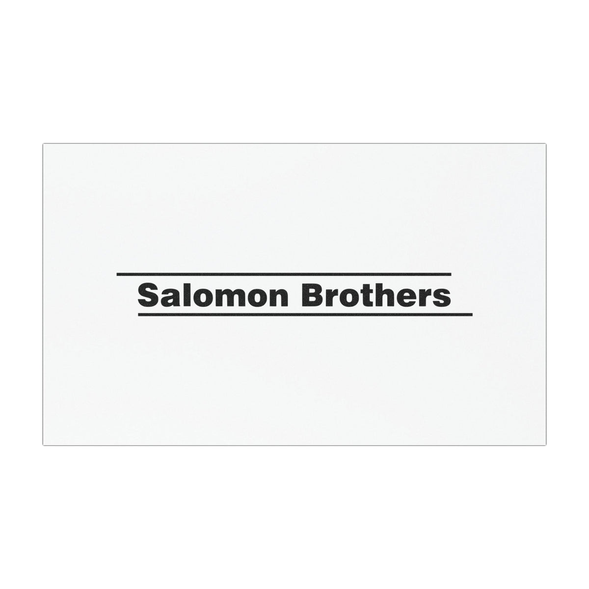 Salomon Brothers Car Magnet