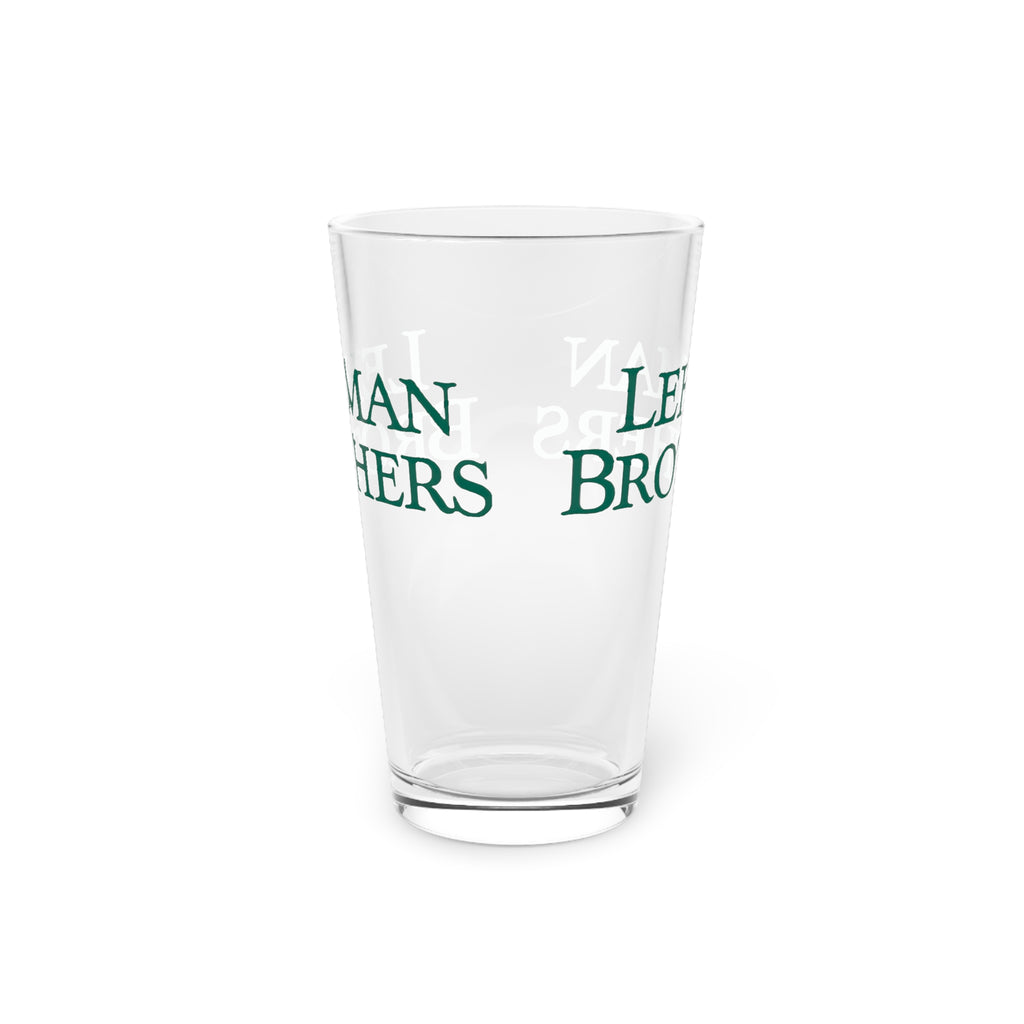 Lehman Brothers 16oz Pint Glass