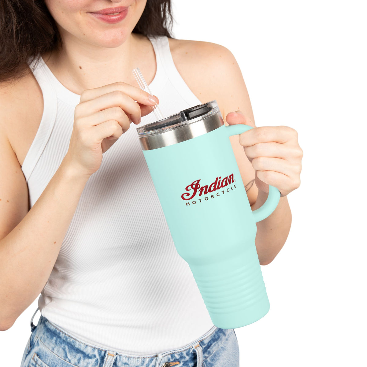 Indian Motorcycle 40oz Insulated Travel Mug / Stainless Tumbler