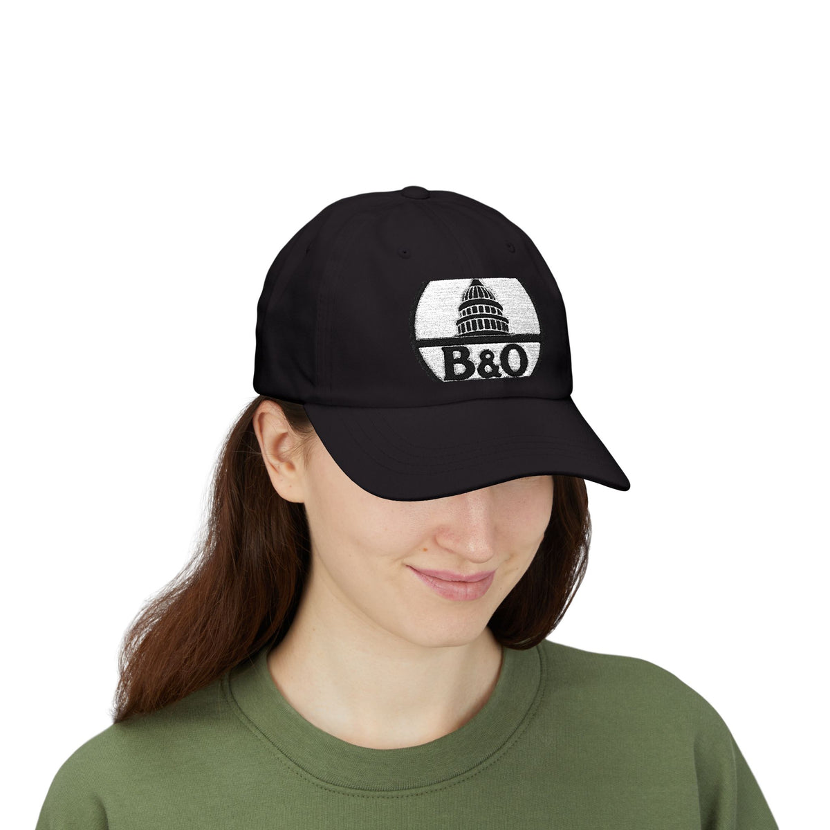 Baltimore and Ohio Railroad Embroidered Dad Cap Hat