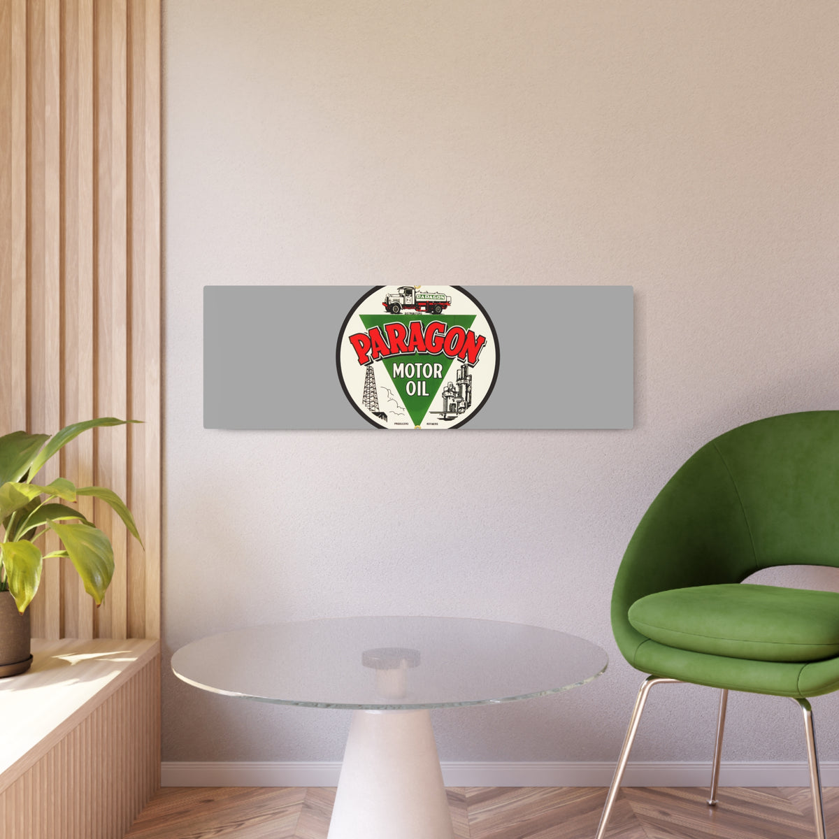 Paragon Oil Metal Sign