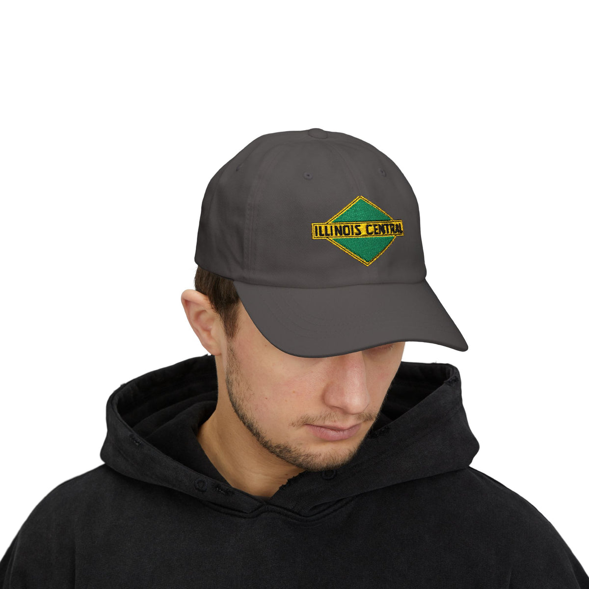 Illinois Central Railroad Embroidered Dad Cap Hat