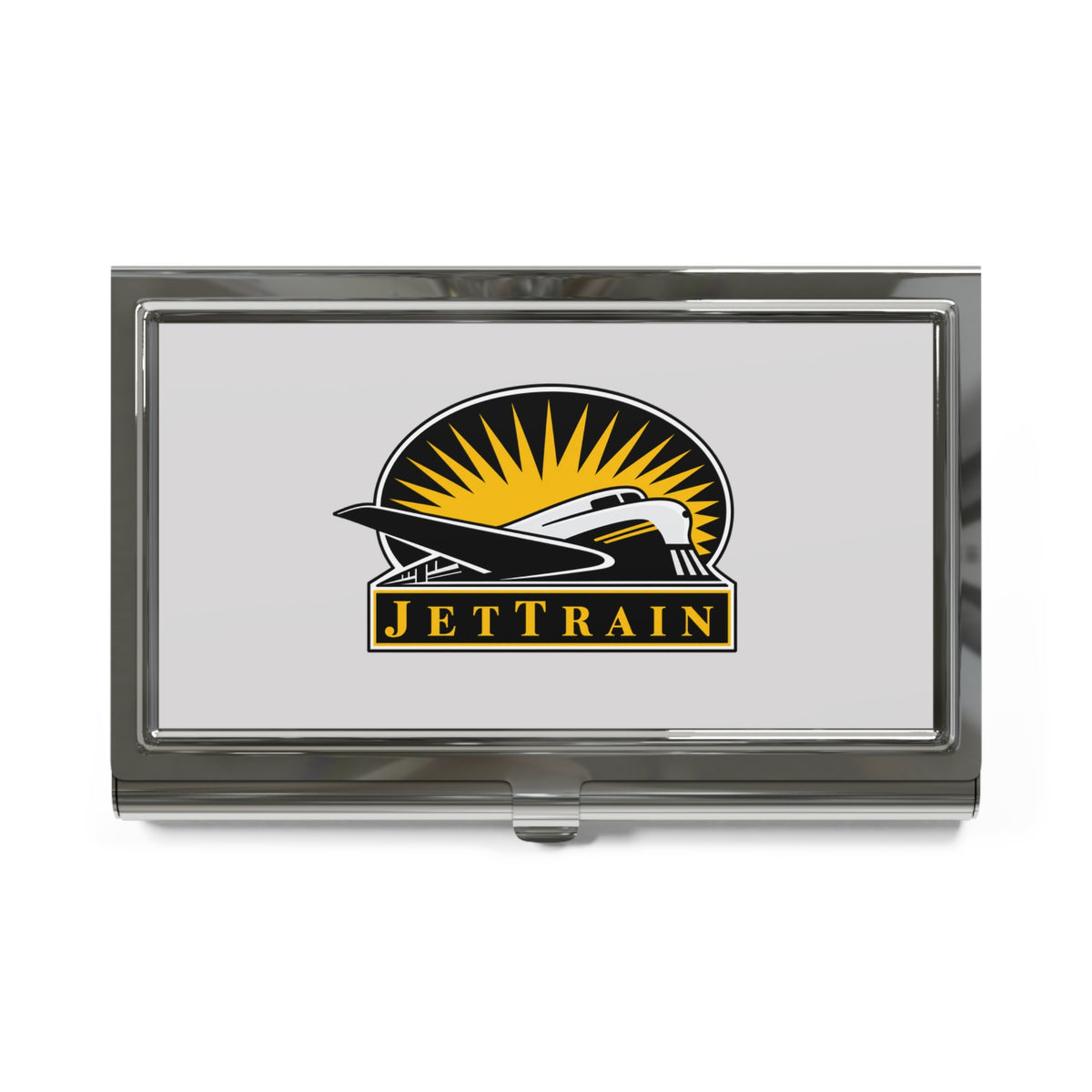Bombardier JetTrain Metal Business Card Holder