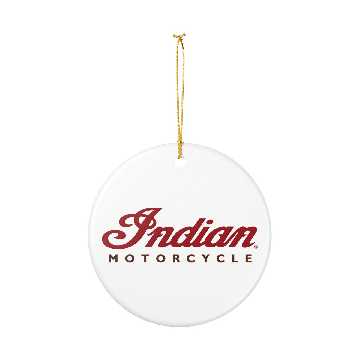 Indian Motorcycle Ceramic Ornament