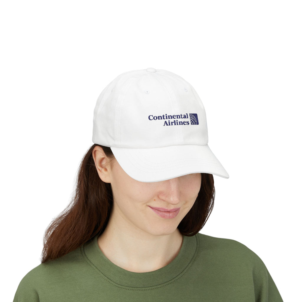 Continental Airlines Embroidered Dad Cap Hat
