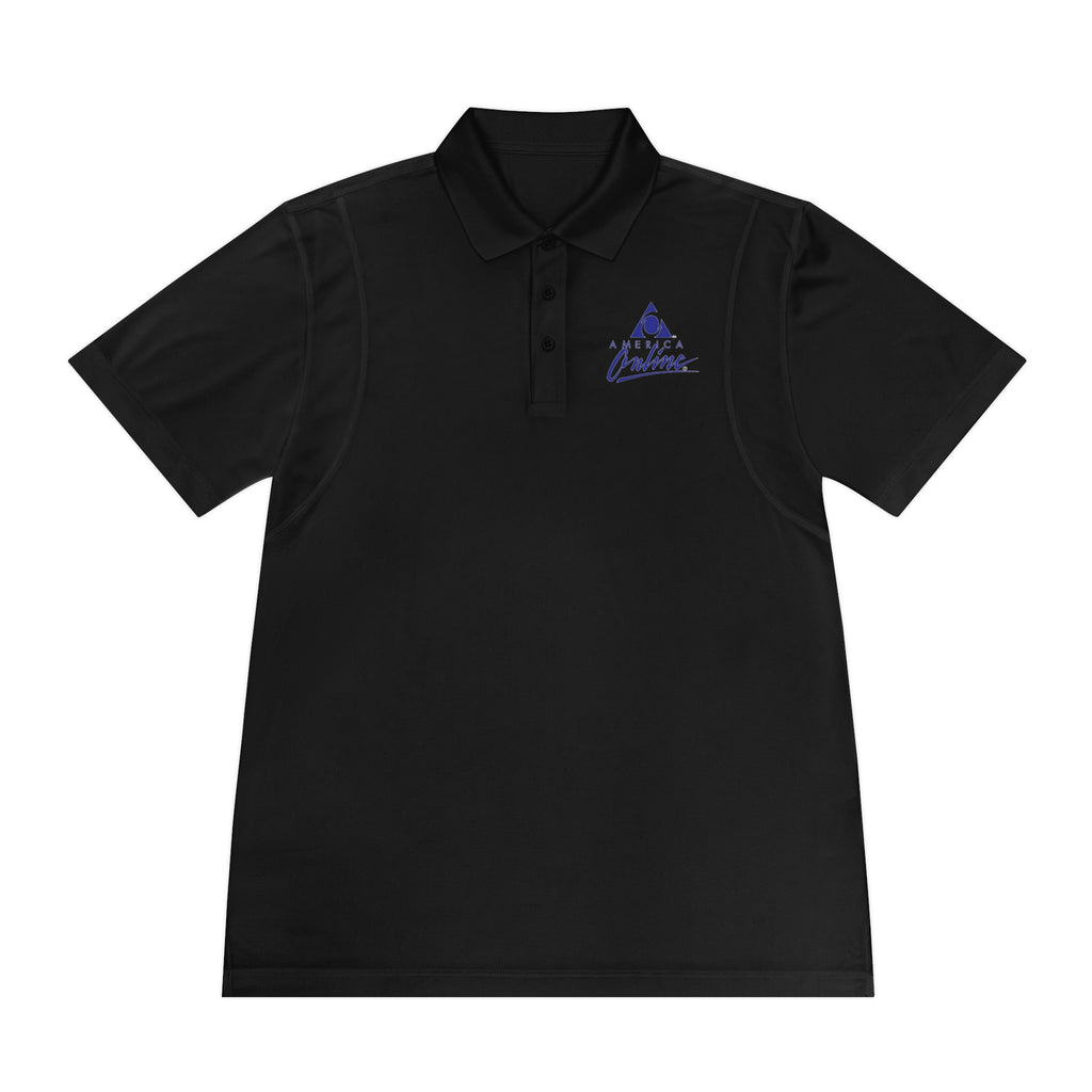America Online (AOL) Men's Sport Polo Shirt