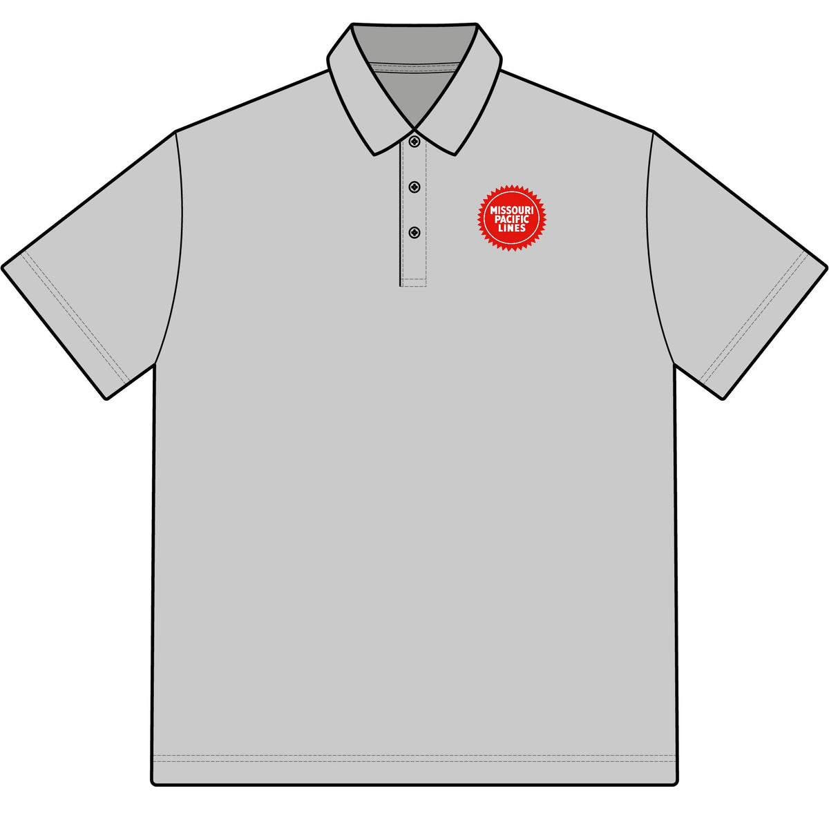 Missouri Pacific Railroad Cotton Polo Shirt
