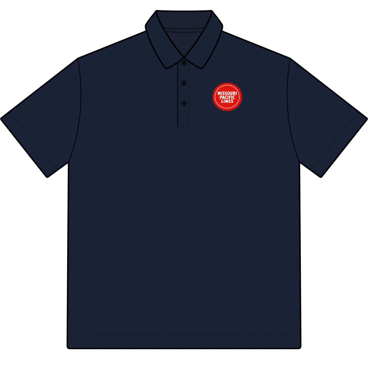 Missouri Pacific Railroad Cotton Polo Shirt