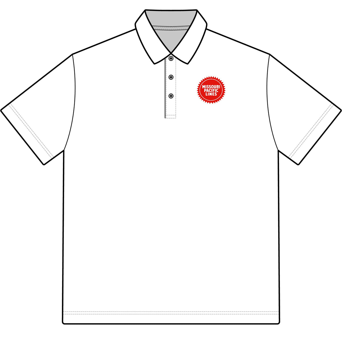 Missouri Pacific Railroad Cotton Polo Shirt