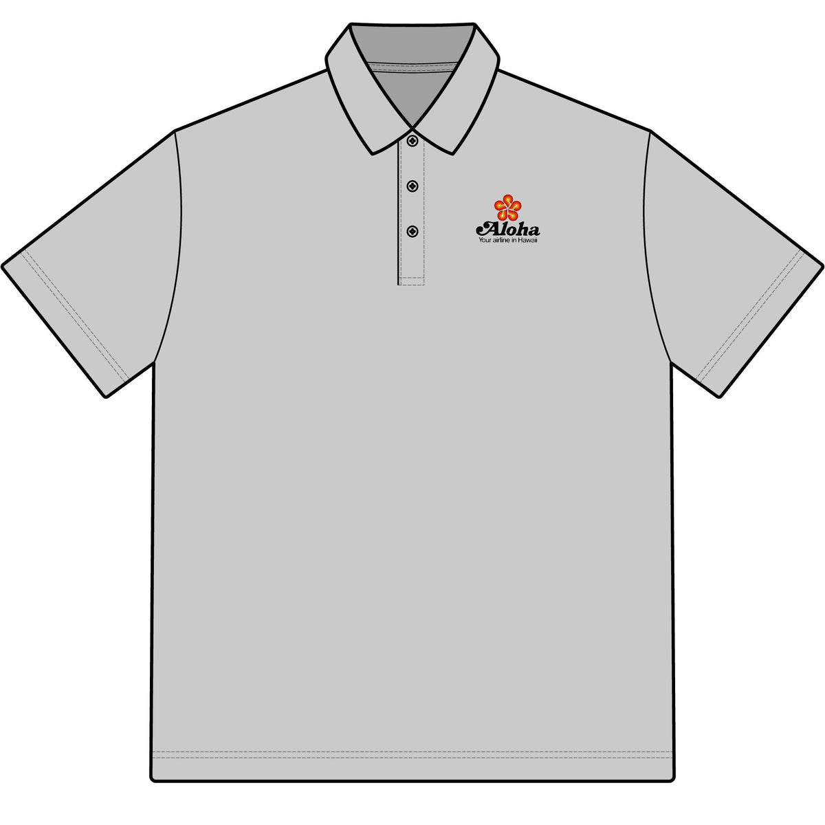 Aloha Airlines Cotton Polo Shirt