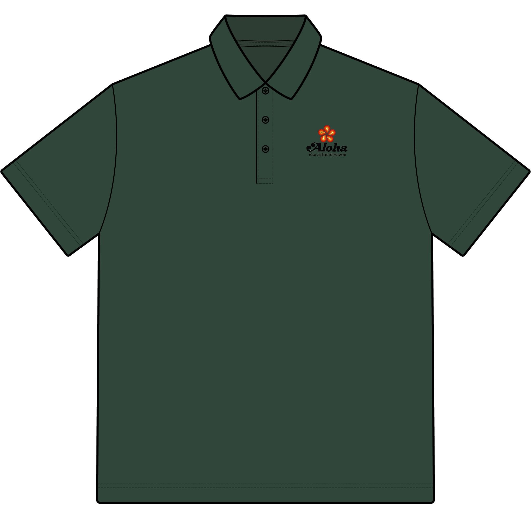 Aloha Airlines Cotton Polo Shirt