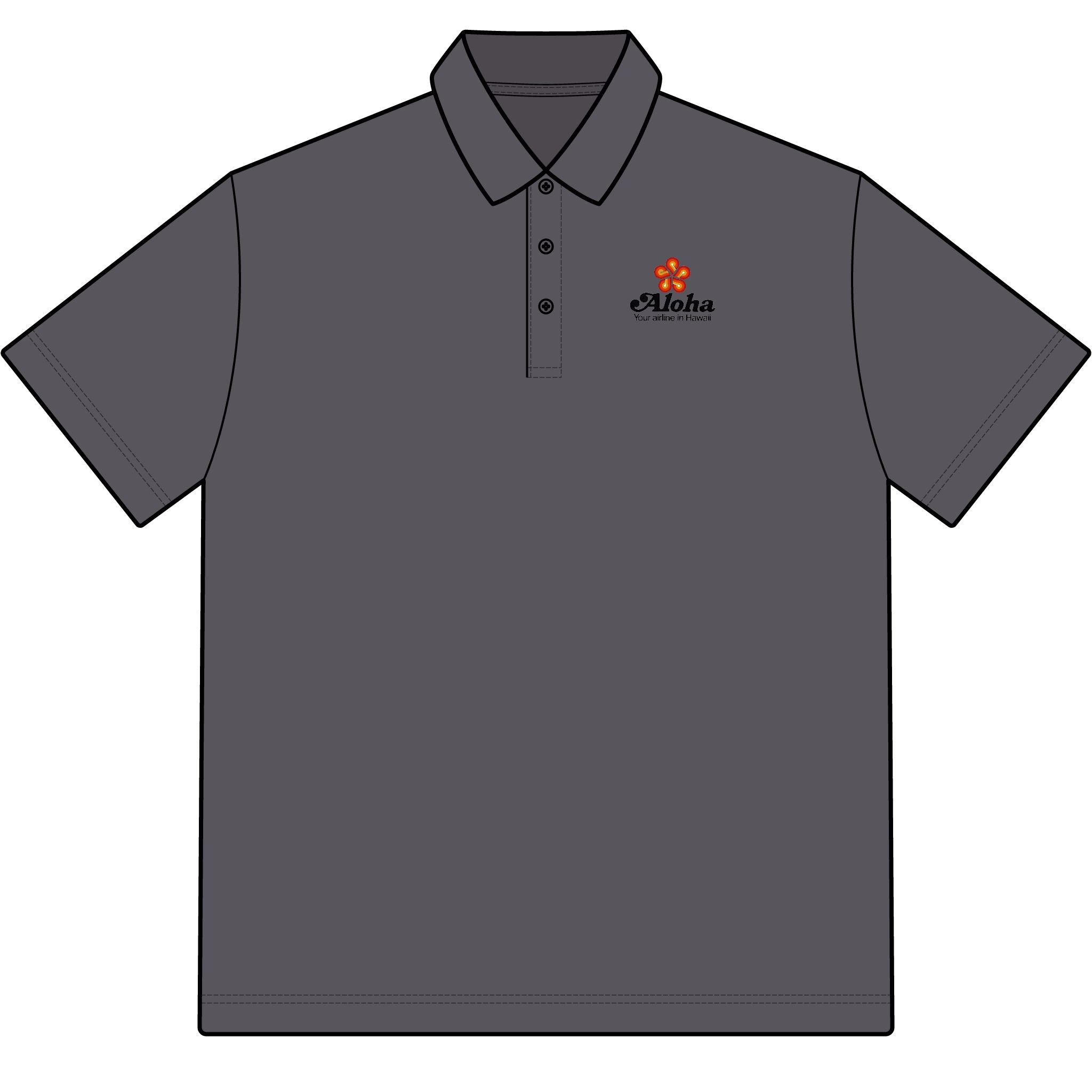 Aloha Airlines Cotton Polo Shirt