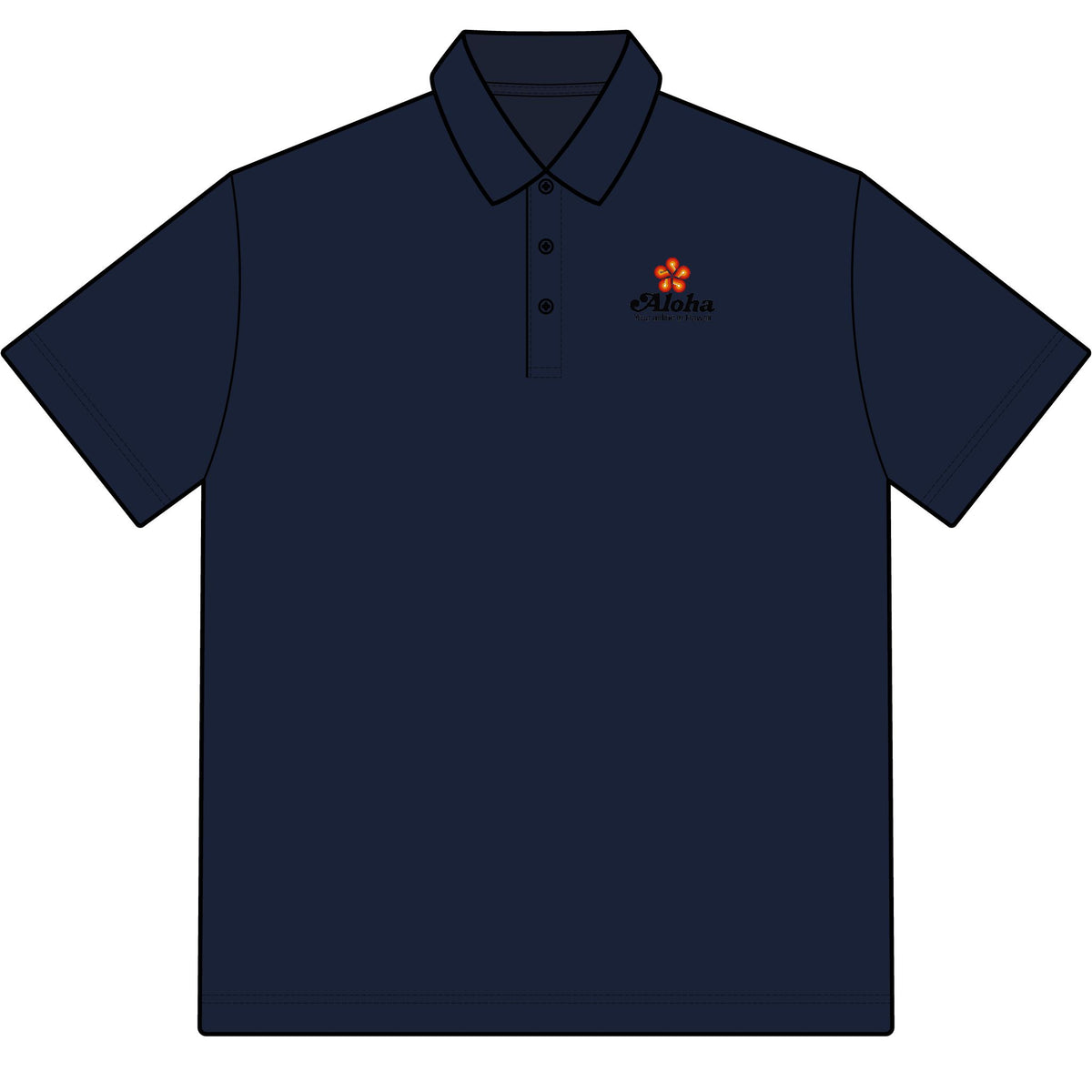 Aloha Airlines Cotton Polo Shirt