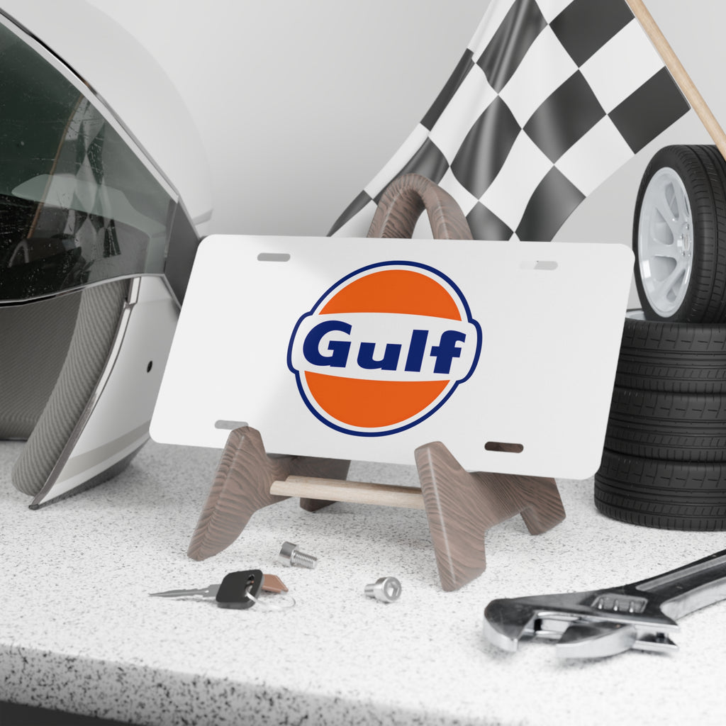Gulf Oil Vanity License Plate