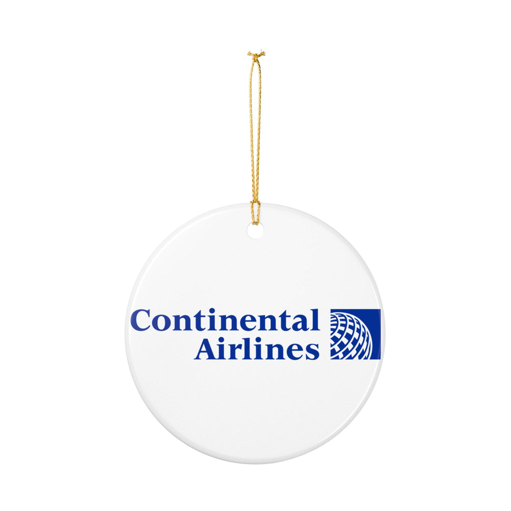 Continental Airlines Ceramic Ornament