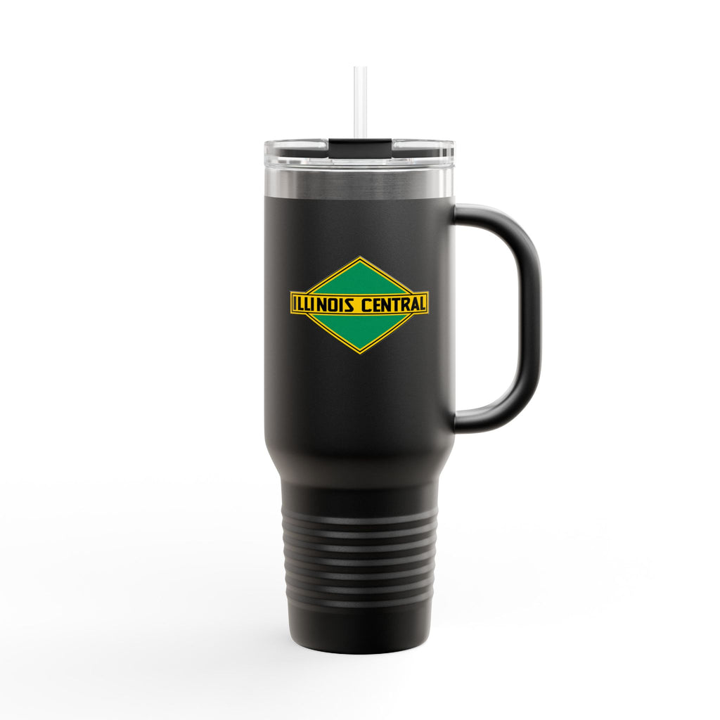 Illinois Central Railroad 40oz Insulated Travel Mug Stainless Tumbler