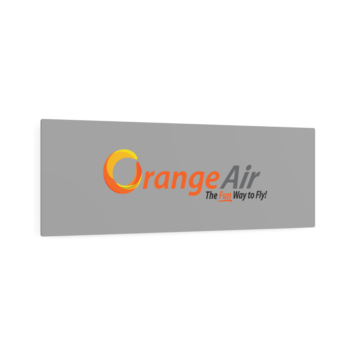Orange Air Metal Sign