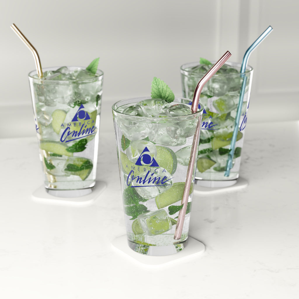 America Online (AOL) 16oz Pint Glass