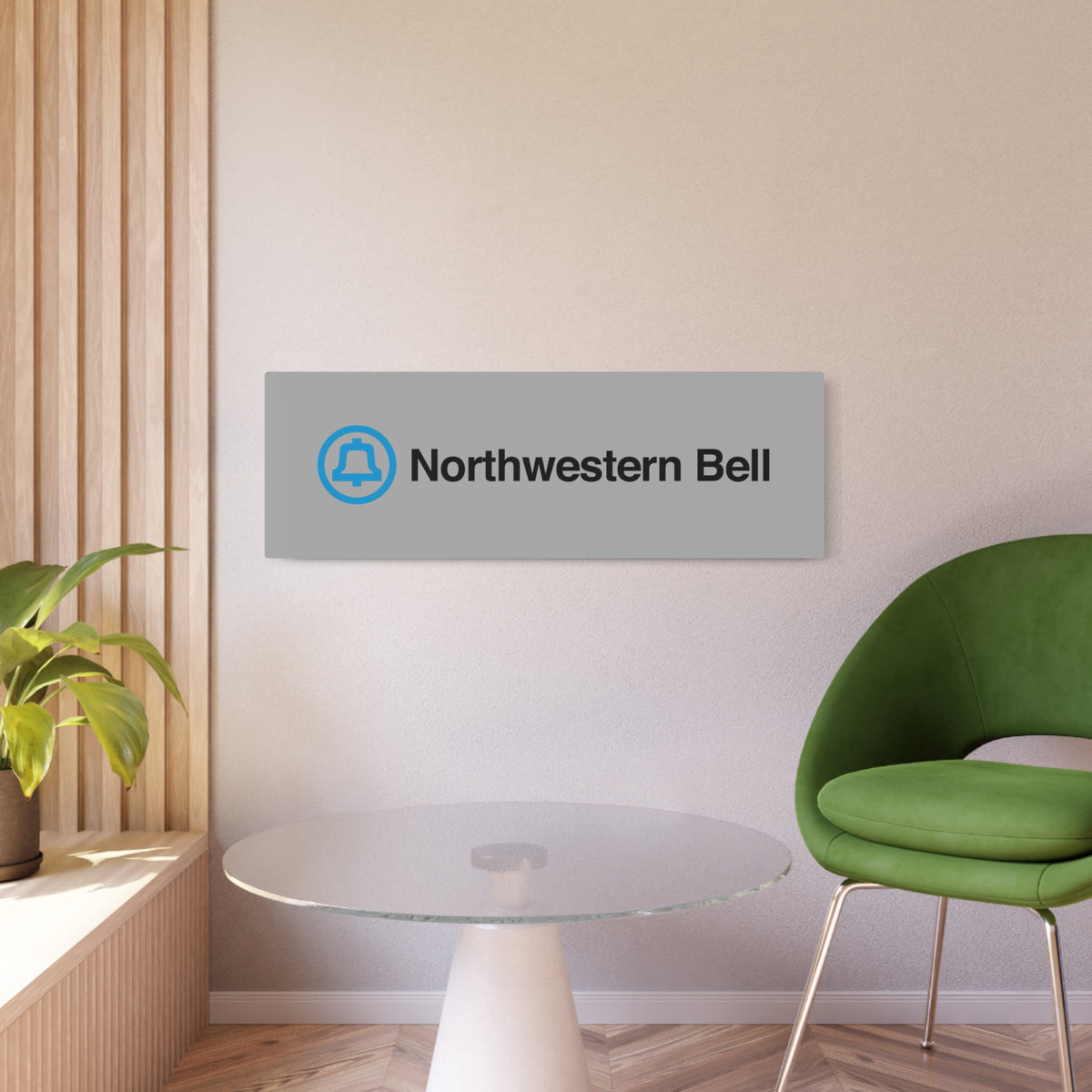 Northwestern Bell Metal Sign