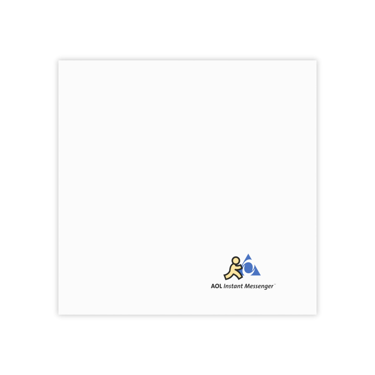 AOL Instant Messenger (AIM) Sticky Post-it Note Pad