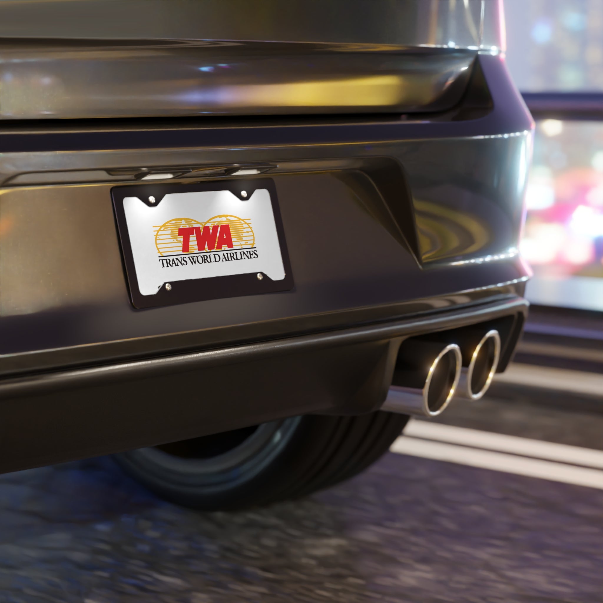 Trans World Airlines (TWA) Vanity License Plate