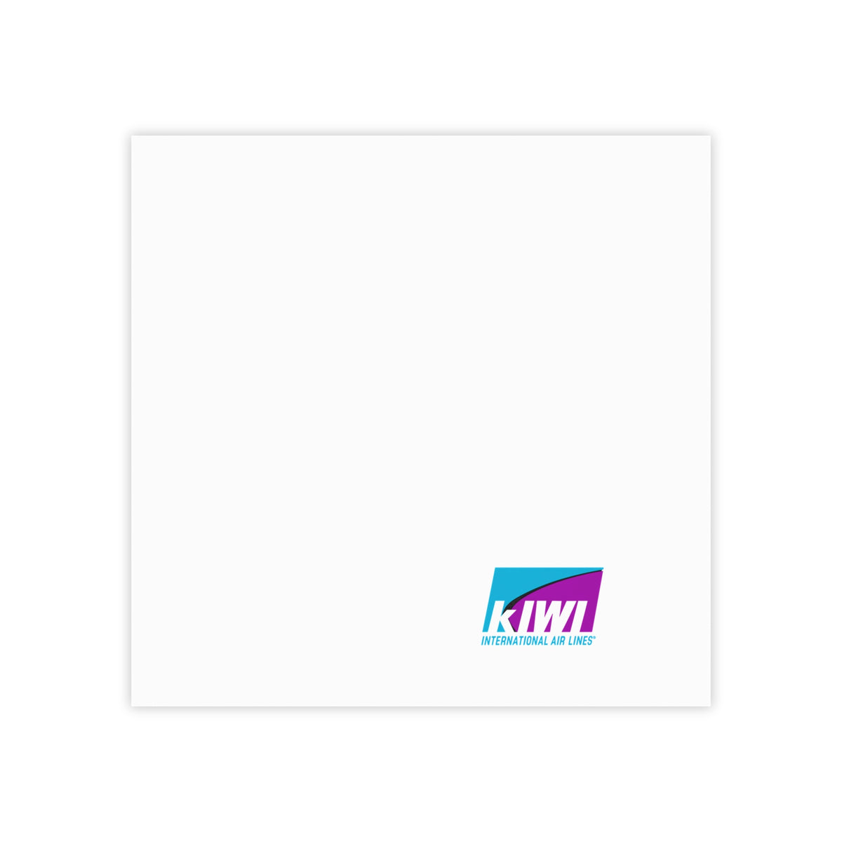 Kiwi International Air Lines Sticky Post-it Note Pad