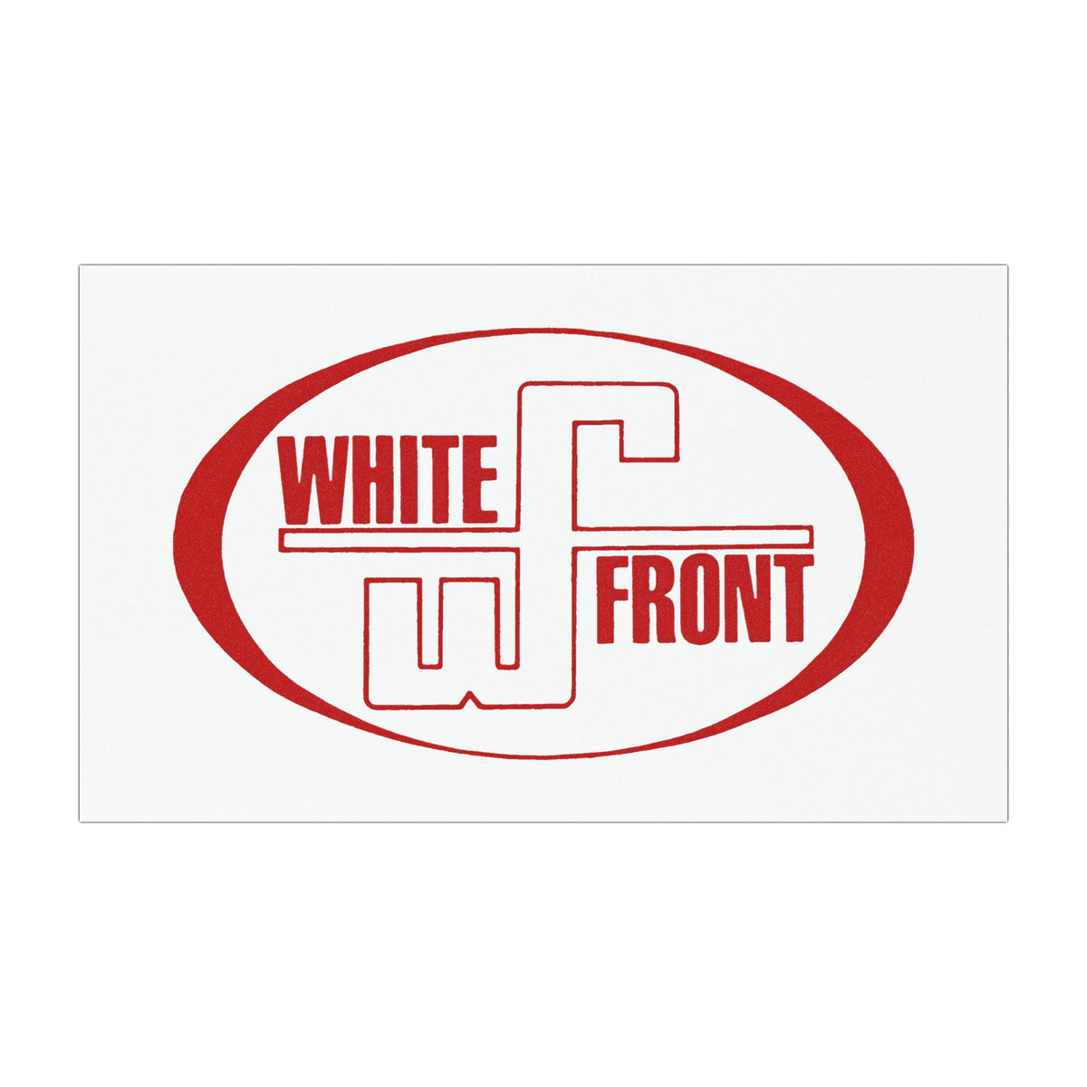 White Front Car Magnet