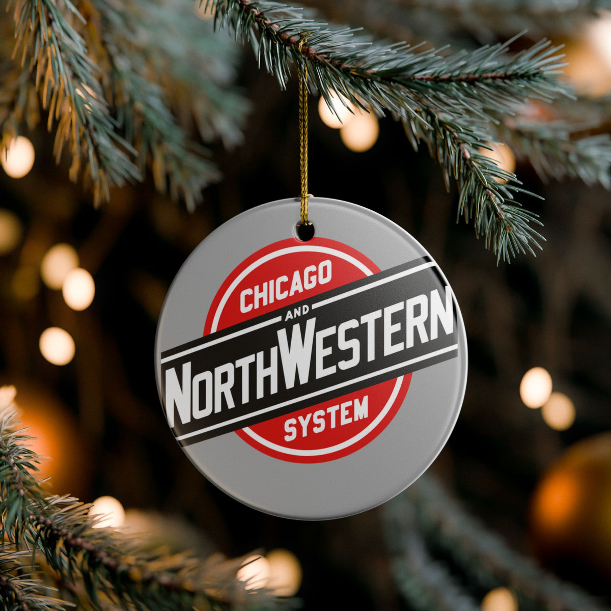Chicago and North Western Railway Ceramic Ornament