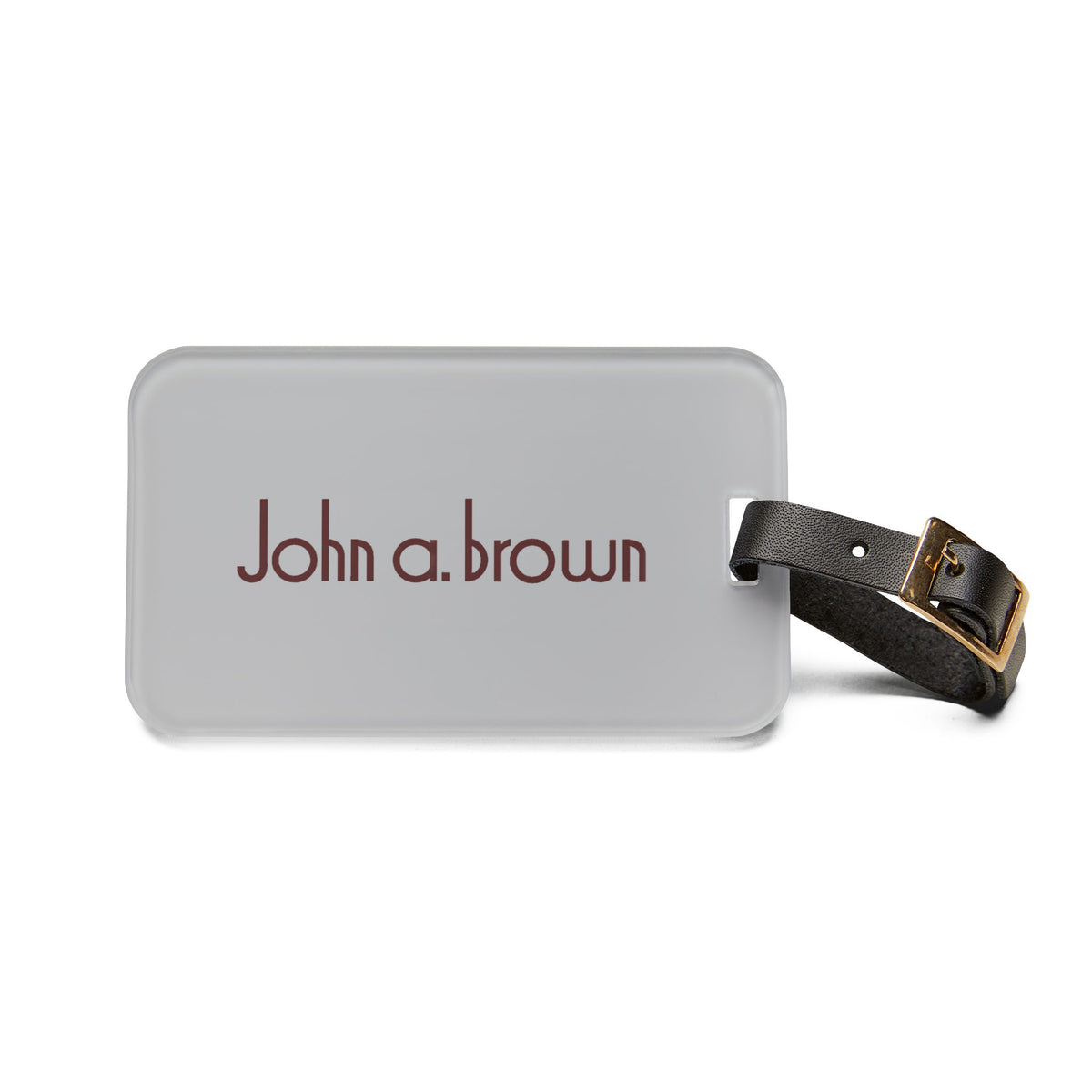 John A. Brown Luggage Tag