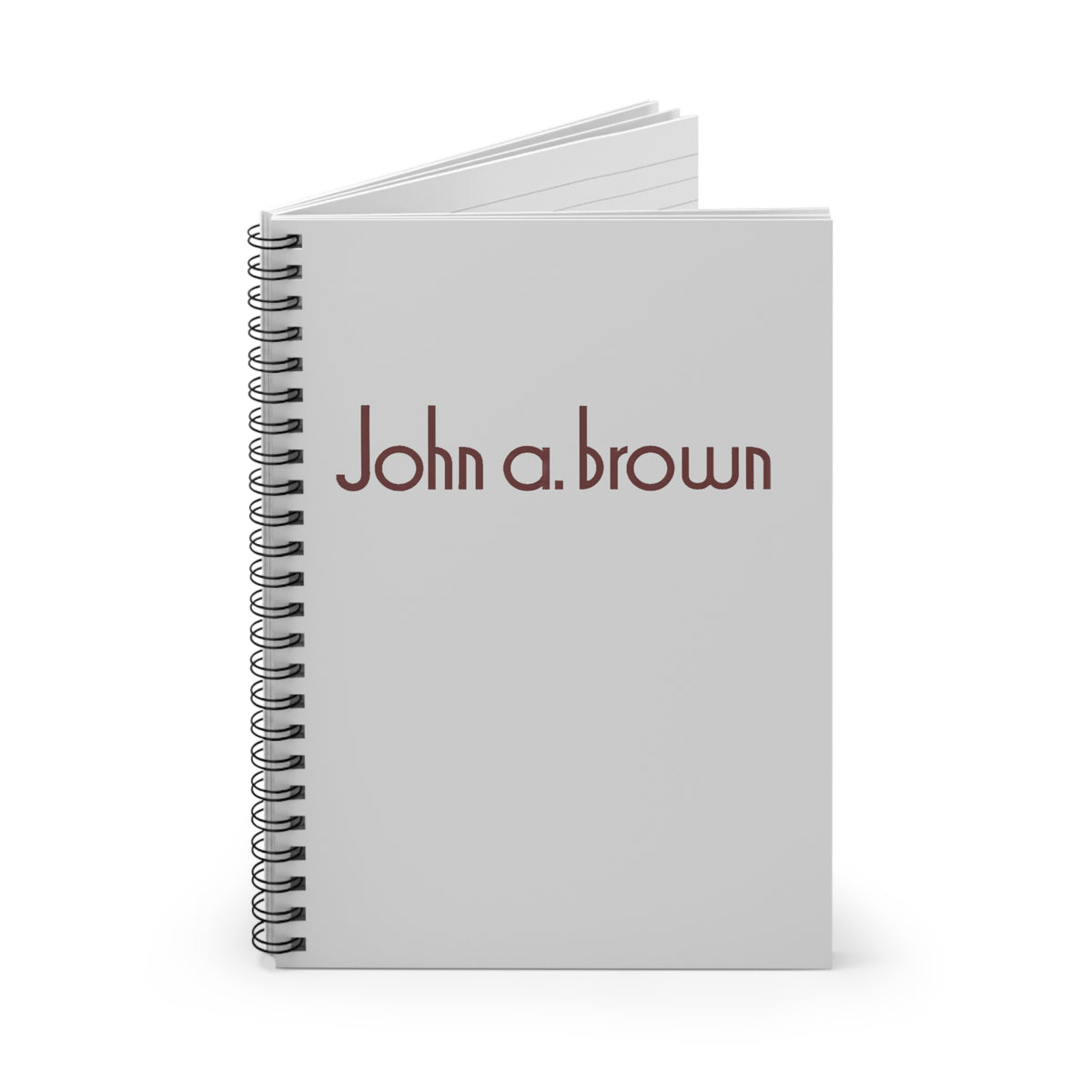 John A. Brown Spiral Notebook