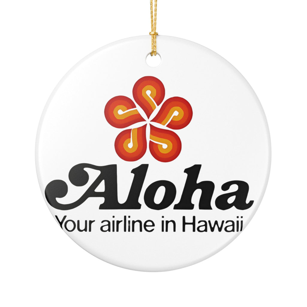 Aloha Airlines Ceramic Ornament