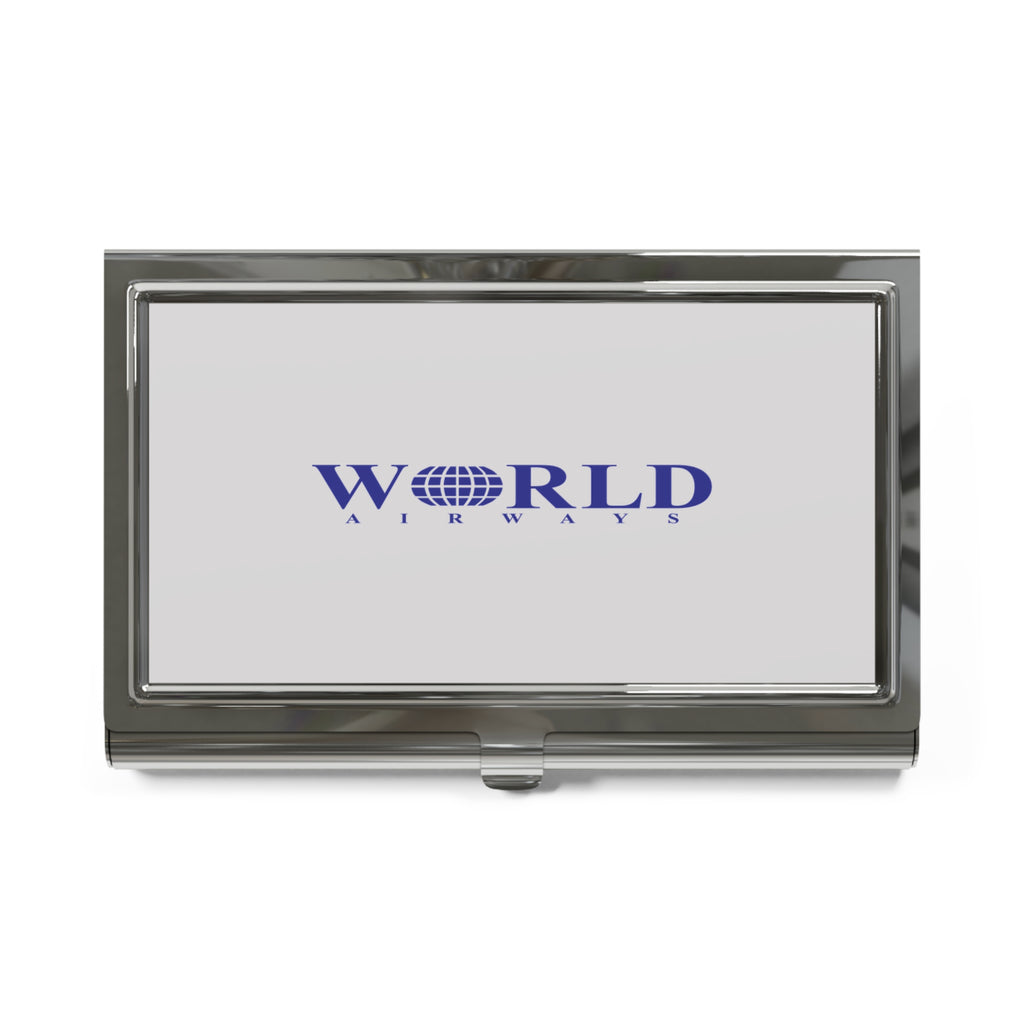 World Airways Metal Business Card Holder