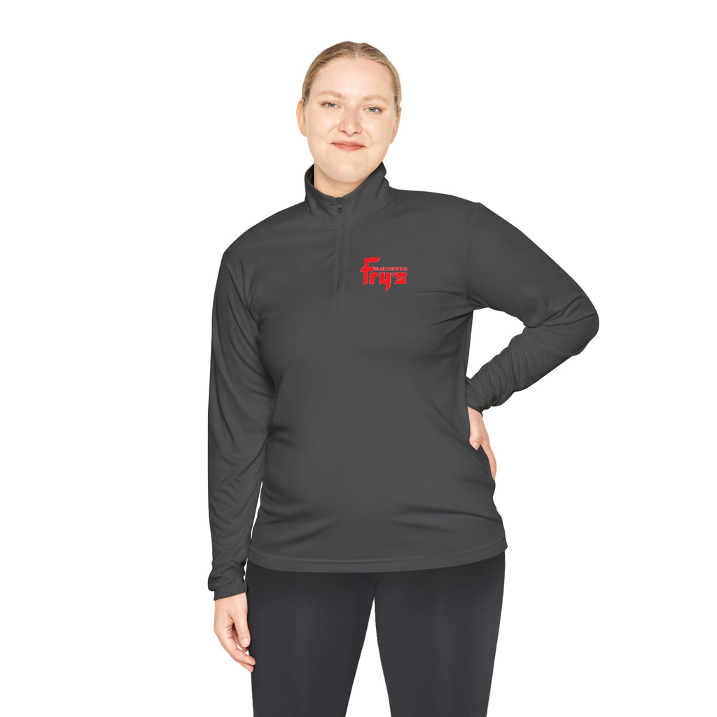 Fry's Electronics, Inc. Unisex Quarter Zip Pullover