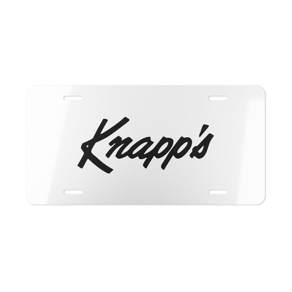 J. W. Knapp Company Vanity License Plate