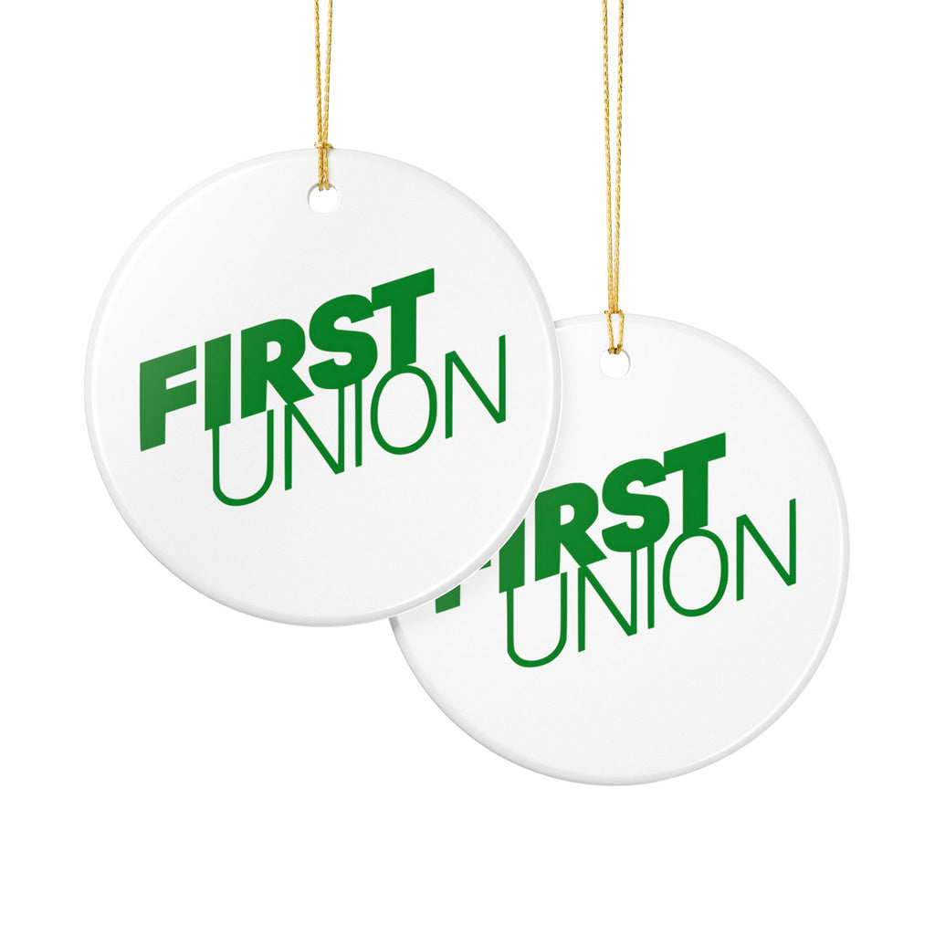First Union Ceramic Ornament