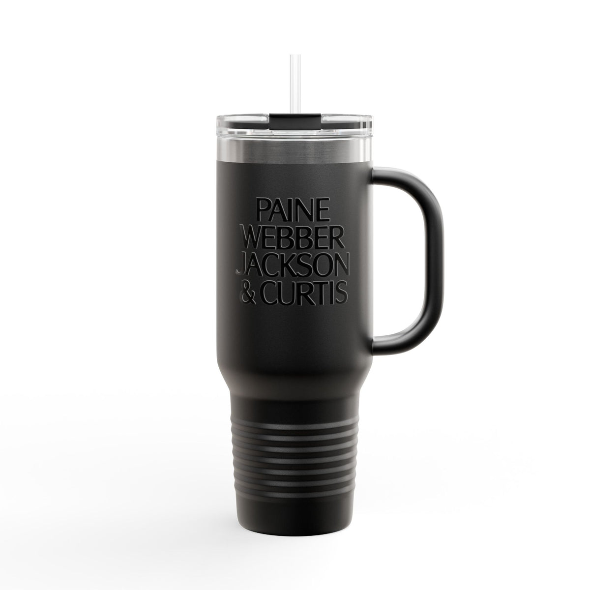 Paine Webber Jackson & Curtis 40oz Insulated Travel Mug Stainless Tumbler
