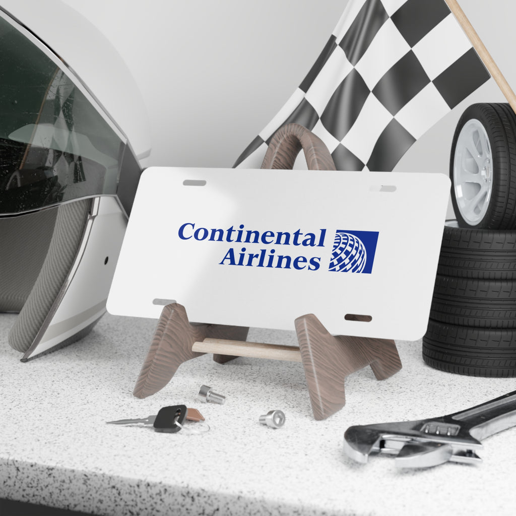 Continental Airlines Vanity License Plate