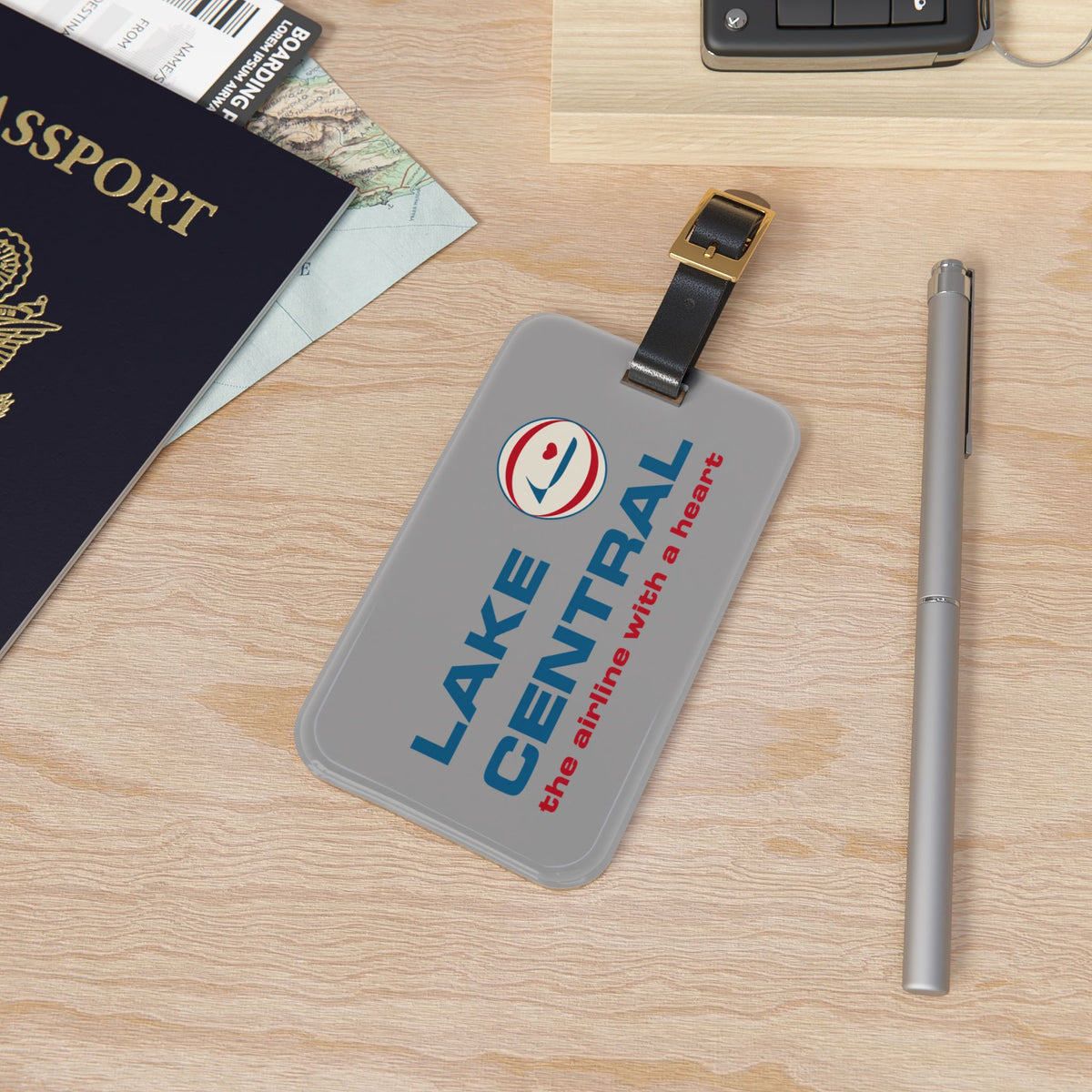 Lake Central Airlines Luggage Tag