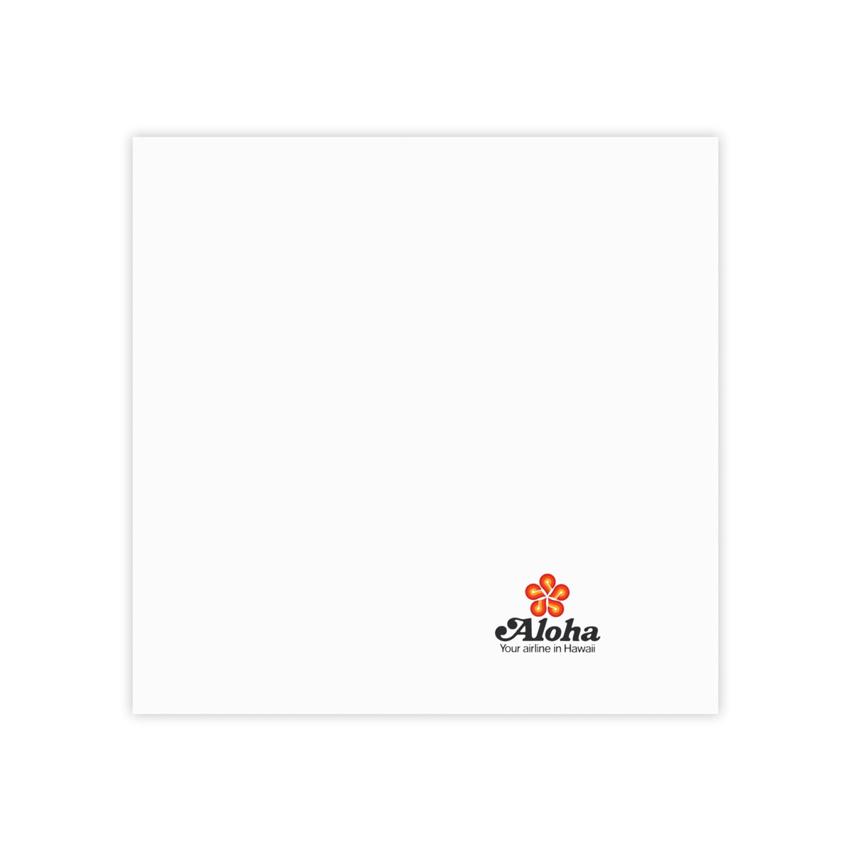 Aloha Airlines Sticky Post-it Note Pad