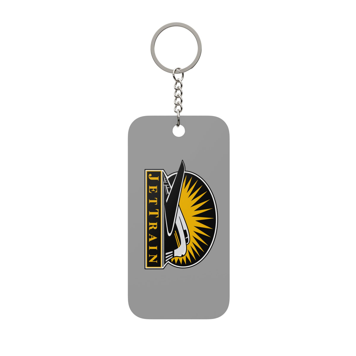 Bombardier JetTrain Double-Sided Keychain Charm