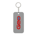 Geo Double-Sided Keychain Charm