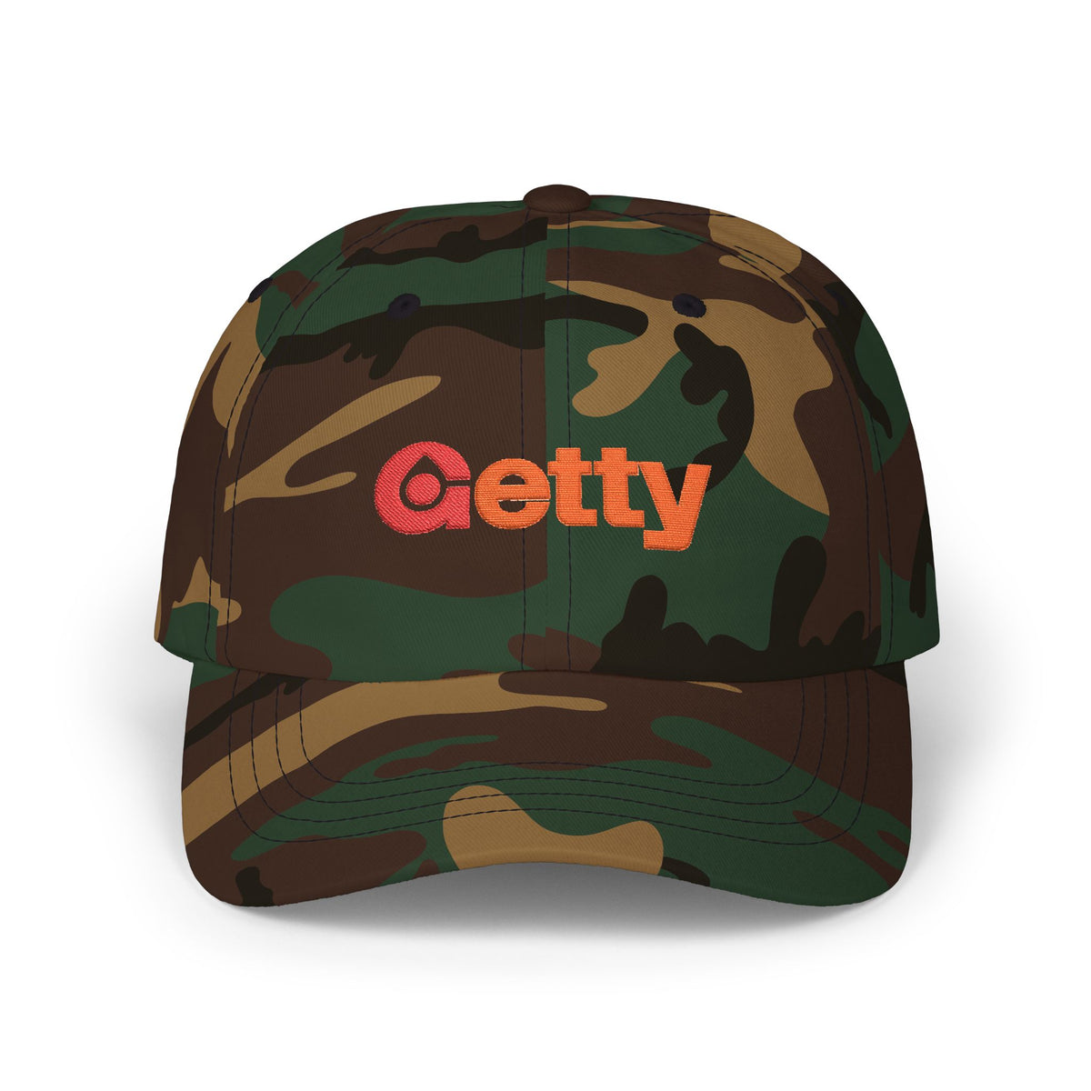 Getty Oil Embroidered Dad Cap Hat