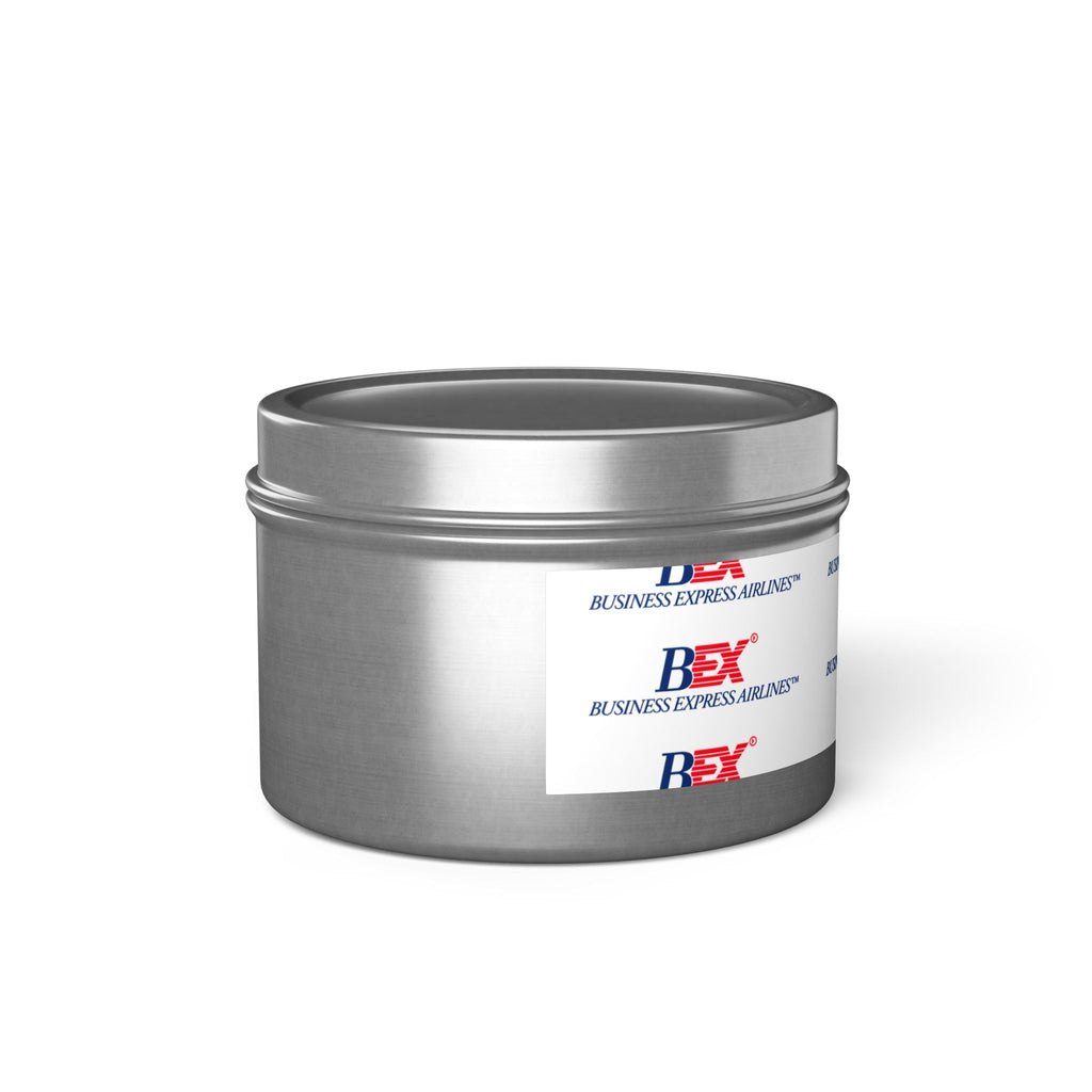 Business Express Airlines Tin Candle