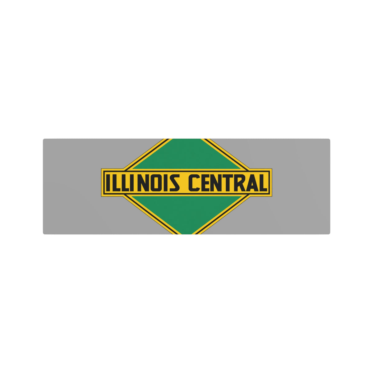 Illinois Central Railroad Metal Sign
