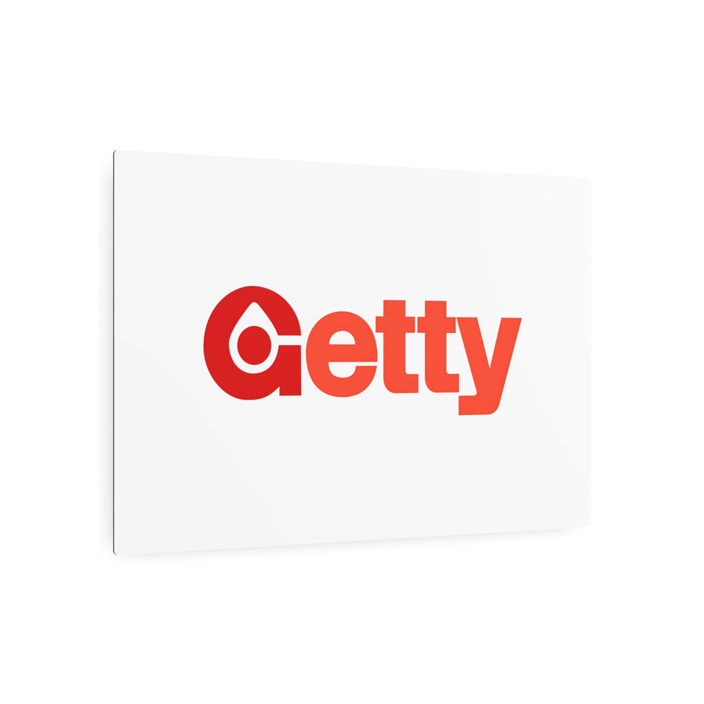Getty Oil Metal Sign